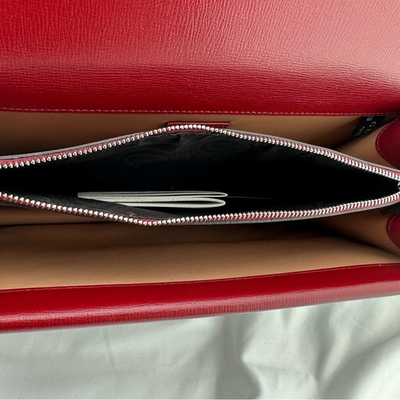 Gucci Small Dionysus Shoulder Bag in Ivory and Blue with Red Trim NEW W DUSTBAG - Picture 11 of 14
